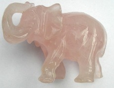 Rose Quartz Elephant