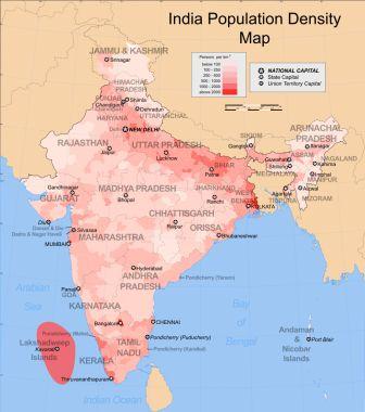 India population density
